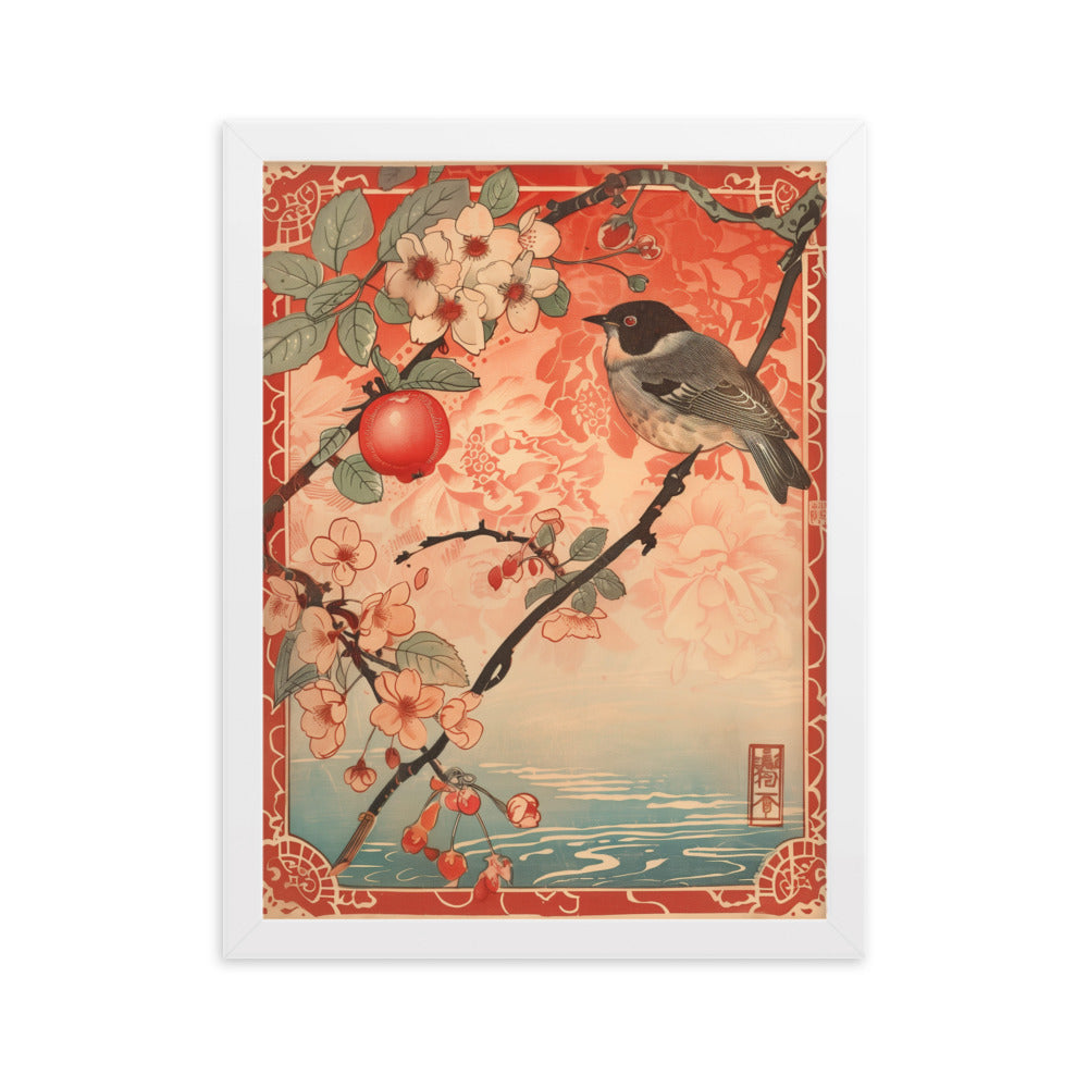 "birds" Framed matte paper poster
