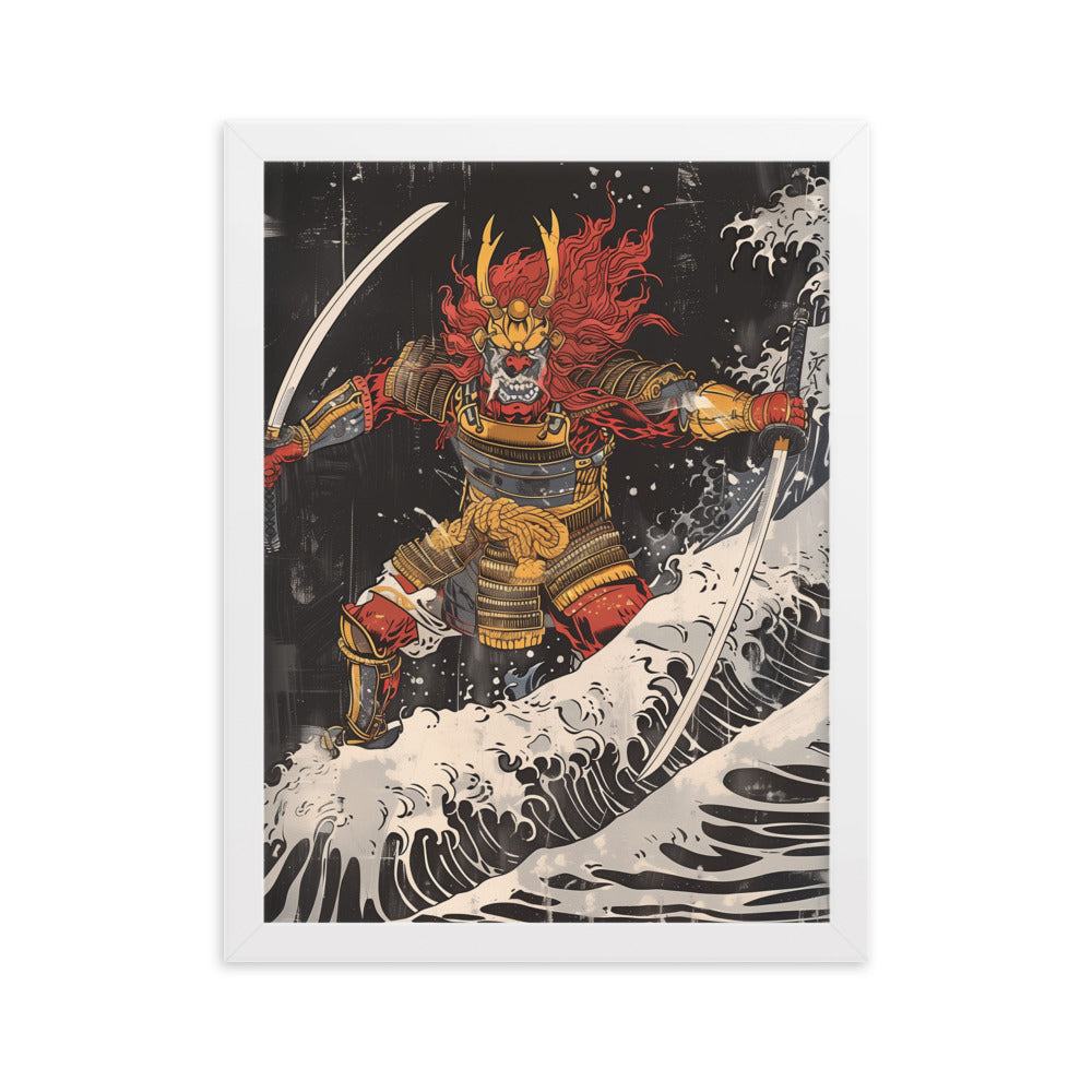 "Oni" Framed matte paper poster
