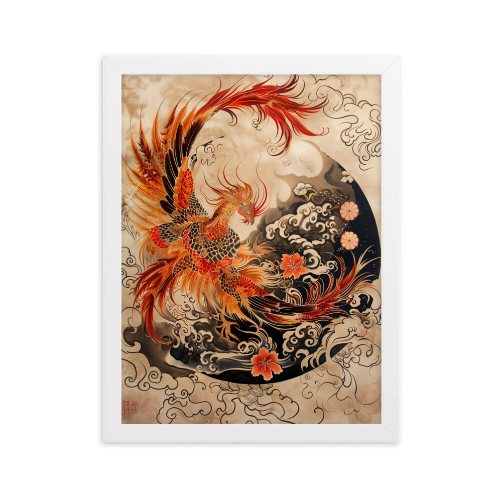 "Phoenix" Framed matte paper poster