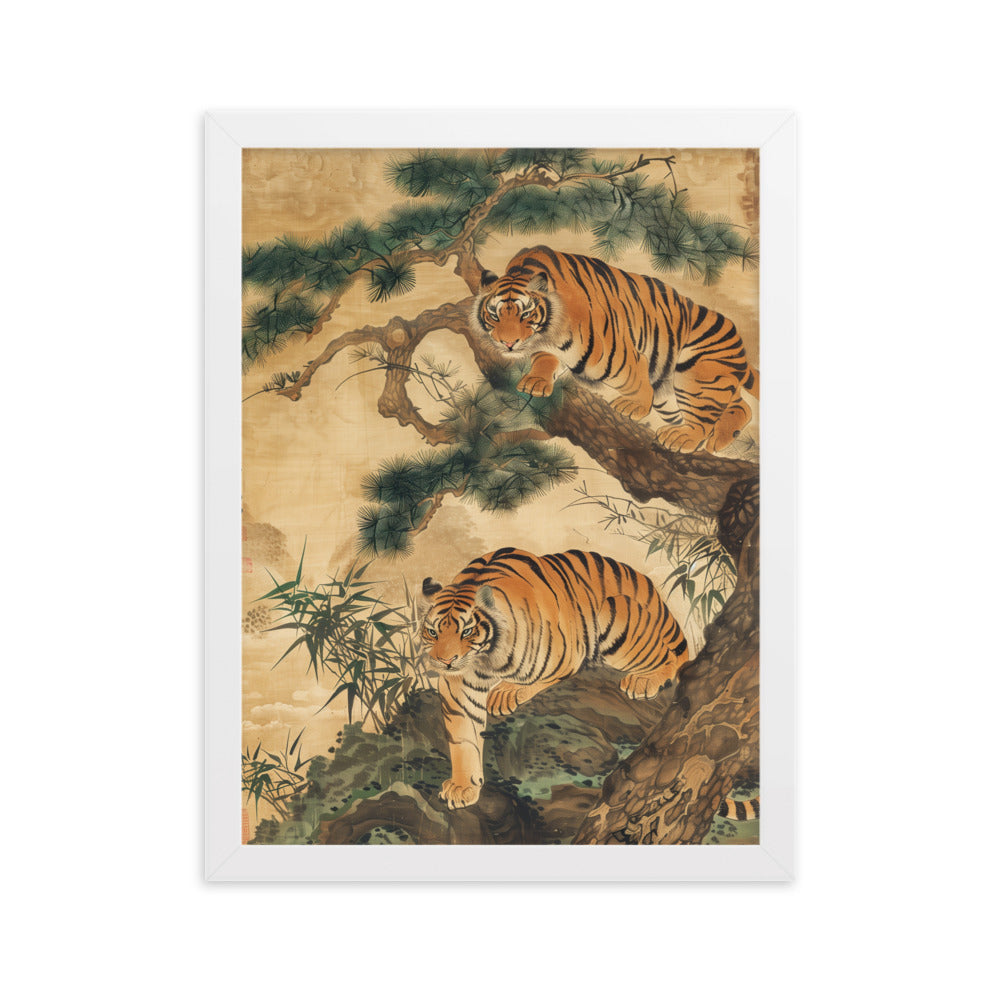 "tiger" Framed matte paper poster