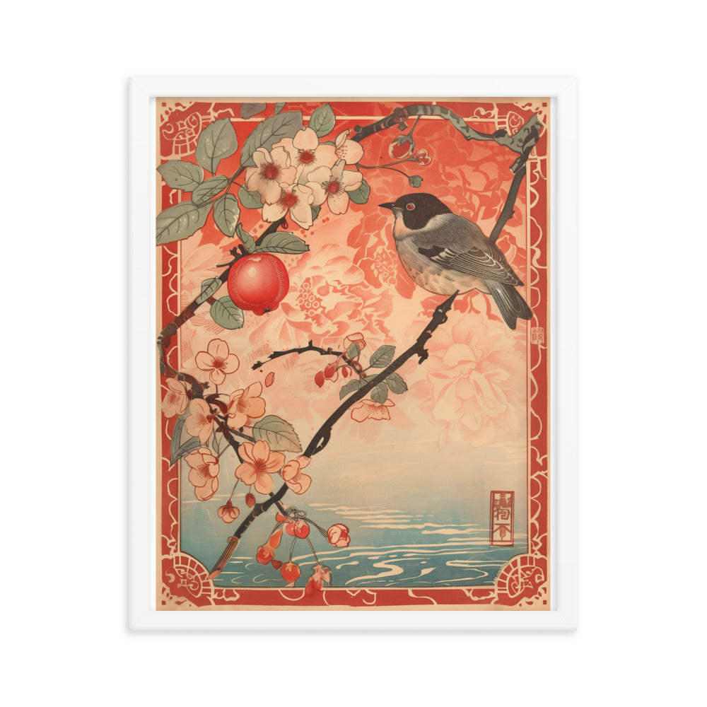 "birds" Framed matte paper poster