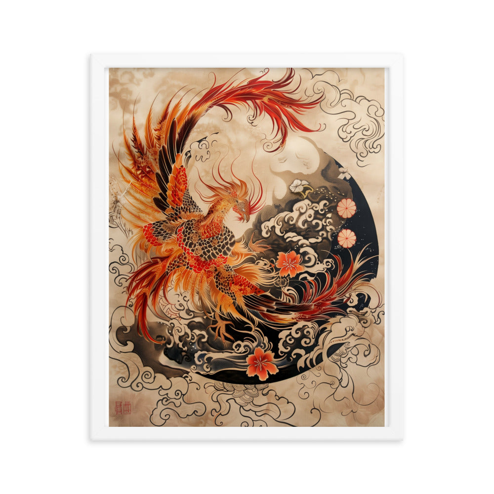 "Phoenix" Framed matte paper poster