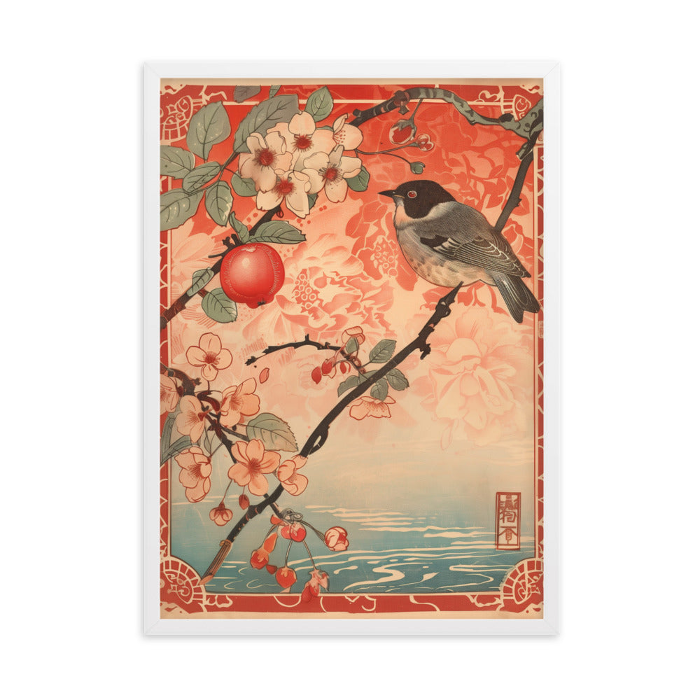 "birds" Framed matte paper poster