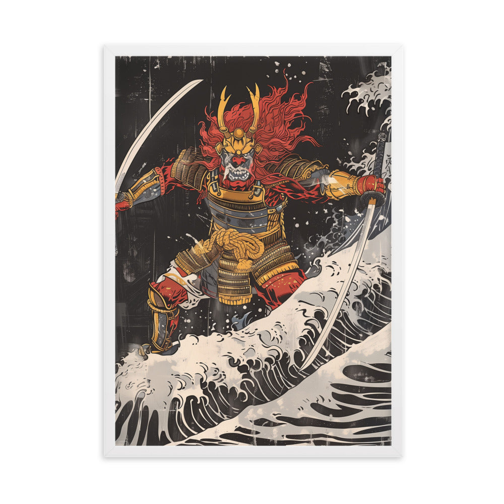 "Oni" Framed matte paper poster
