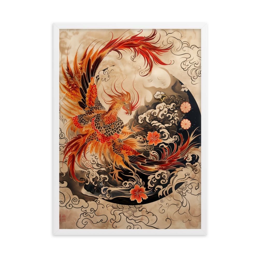 "Phoenix" Framed matte paper poster