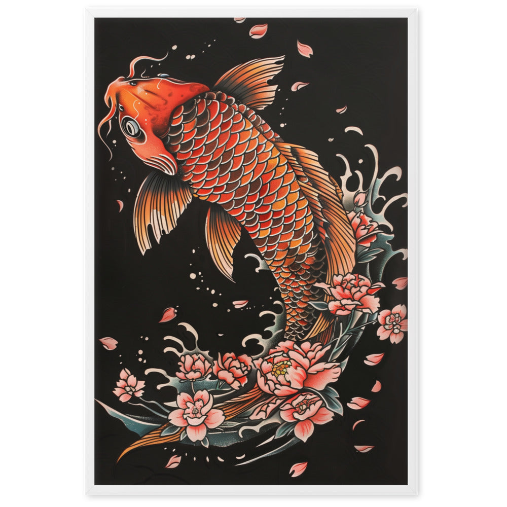 "carp" Framed matte paper poster