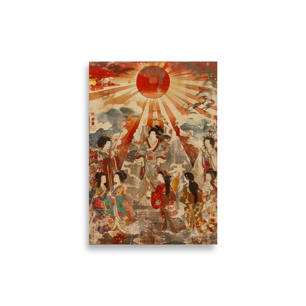 "Sun goddess and the women." Matte Paper Poster