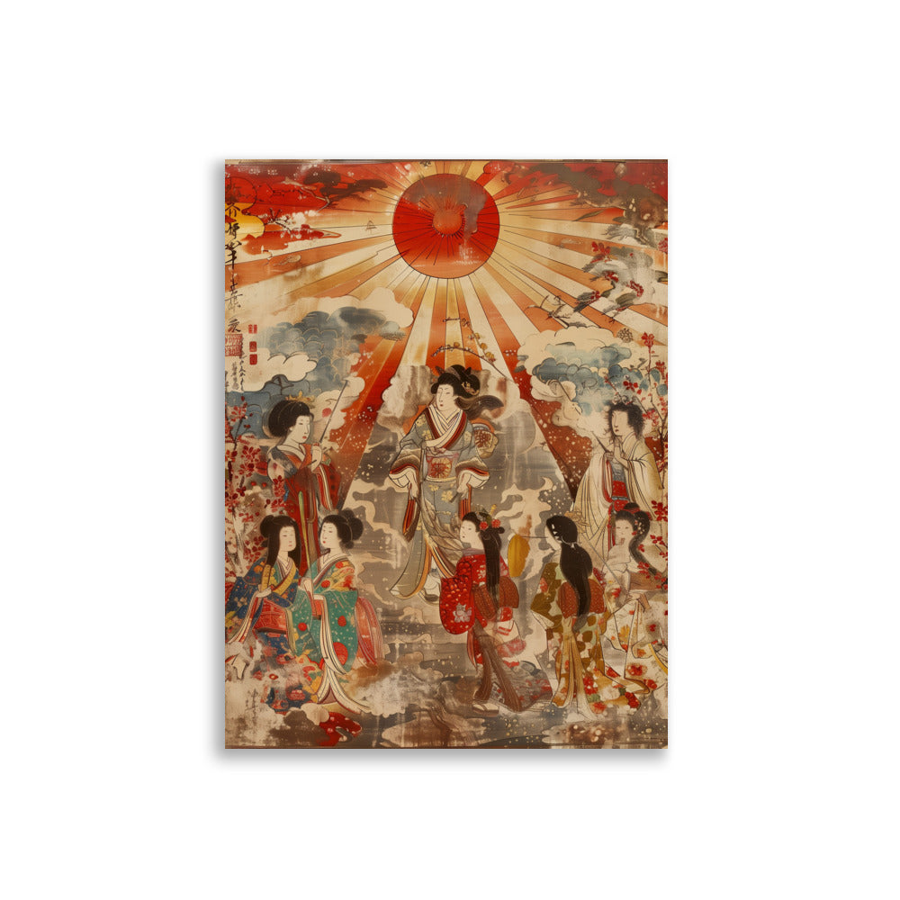 "Sun goddess and the women." Matte Paper Poster
