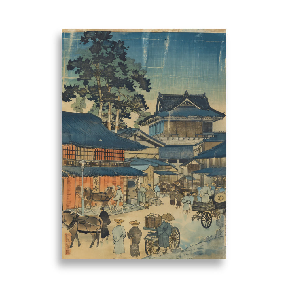 "old village" Matte Paper Poster