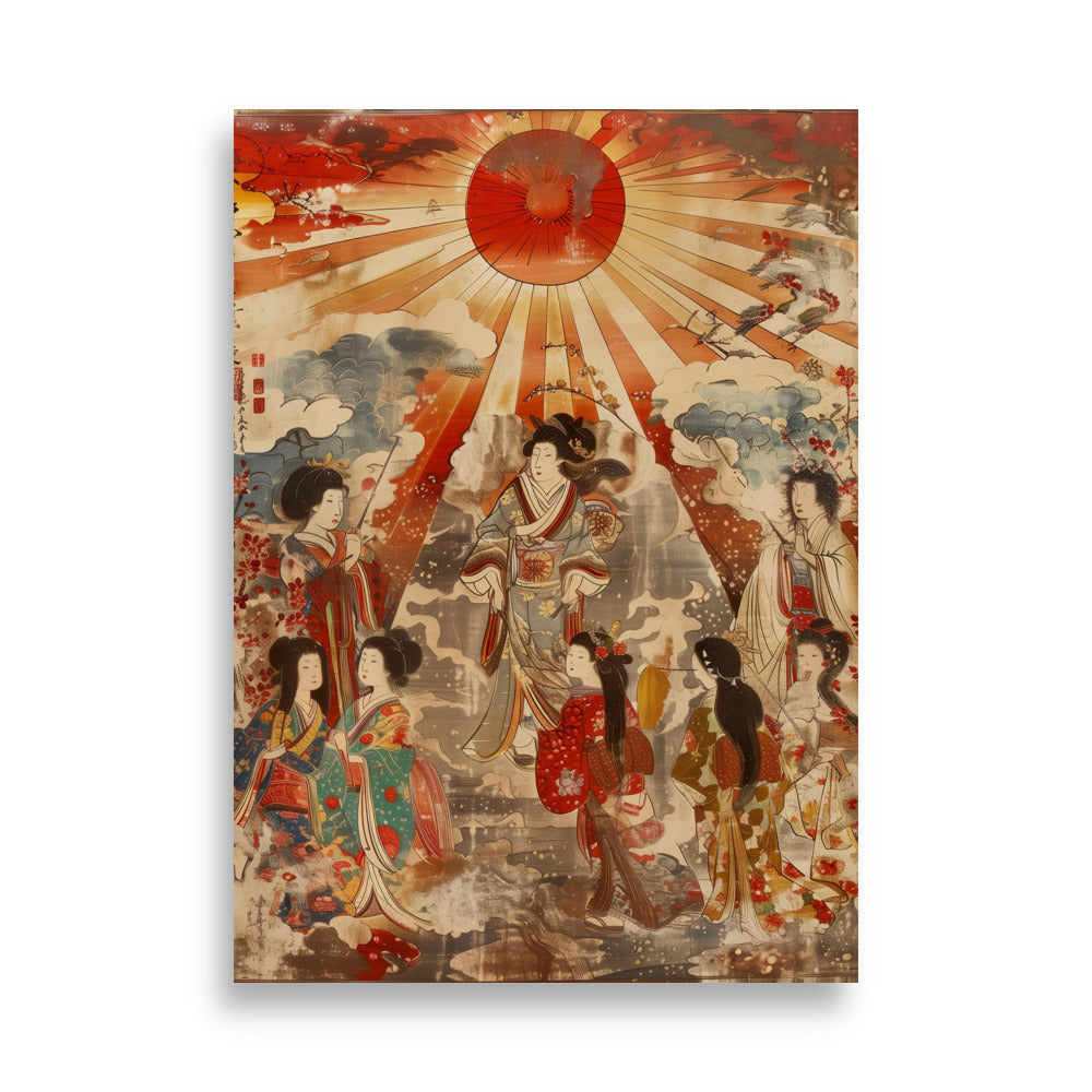 "Sun goddess and the women." Matte Paper Poster